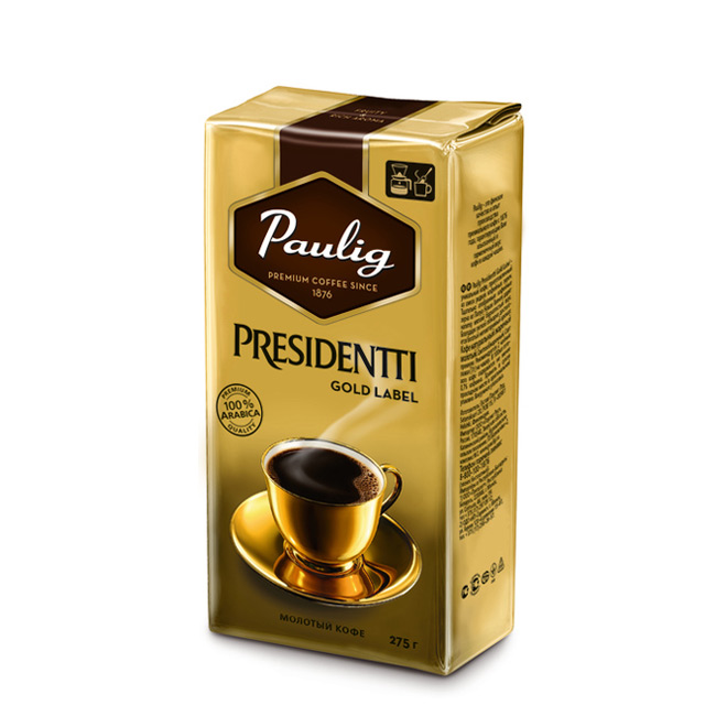 Молотый кофе Paulig Presidentti Gold (250г)